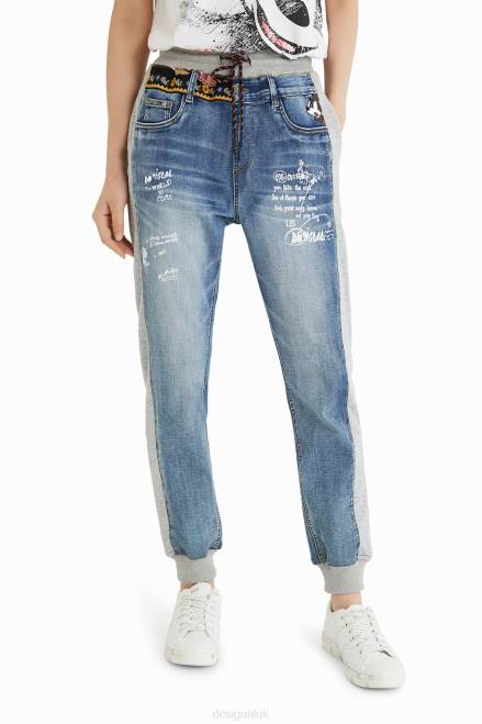Disney\'s Mickey Mouse jogger jeans Desigual Women 2ZPR3 Clothing