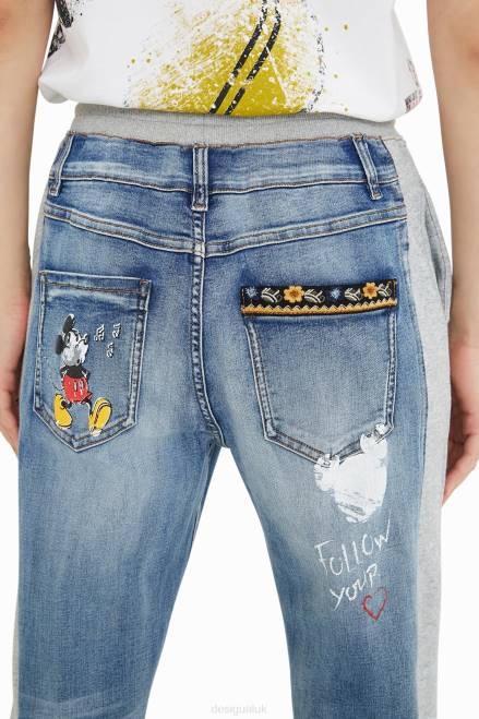 Disney\'s Mickey Mouse jogger jeans Desigual Women 2ZPR3 Clothing