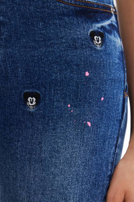 Disney\'s Mickey Mouse slim push-up jeans Desigual Women 2ZPR623 Clothing
