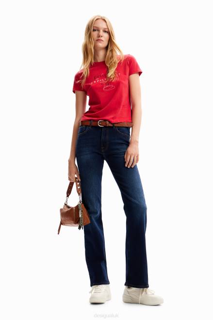 Flare jeans Desigual Women 2ZPR243 Clothing