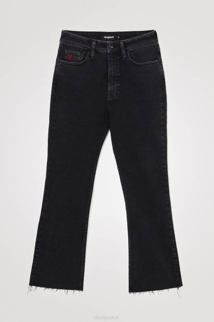 Flared ankle grazer jeans Desigual Women 2ZPR1026 Clothing