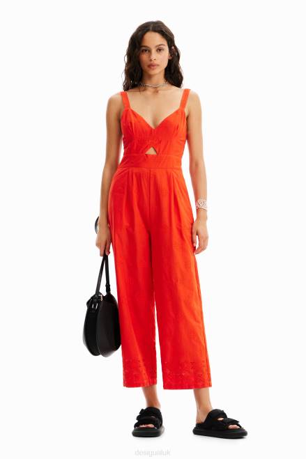Flocked long jumpsuit Desigual Women 2ZPR879 Clothing