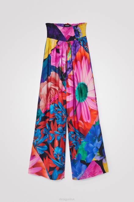 Floral palazzo trousers Desigual Women 2ZPR1078 Clothing