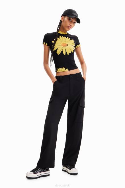 Flowy cargo trousers Desigual Women 2ZPR198 Clothing