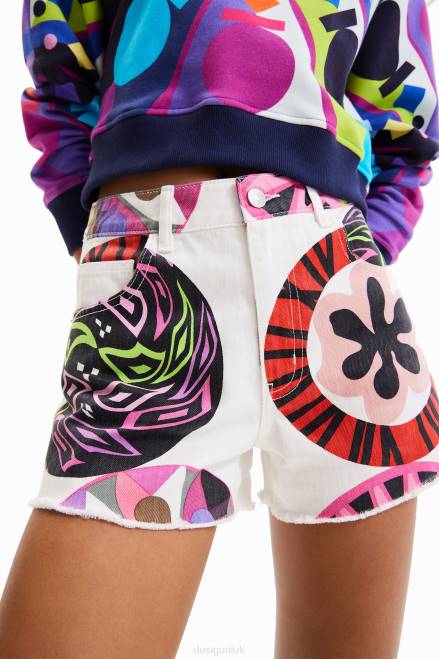 M. Christian Lacroix denim shorts Desigual Women 2ZPR896 Clothing