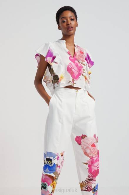 M. Christian Lacroix floral baggy trousers Desigual Women 2ZPR667 Clothing