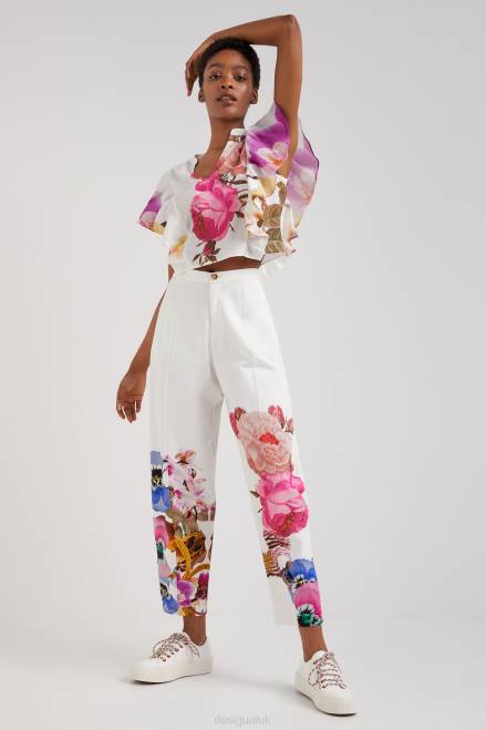 M. Christian Lacroix floral baggy trousers Desigual Women 2ZPR667 Clothing