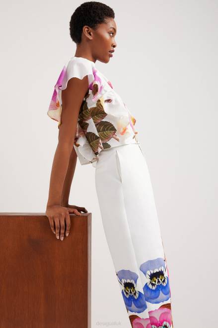 M. Christian Lacroix floral baggy trousers Desigual Women 2ZPR667 Clothing