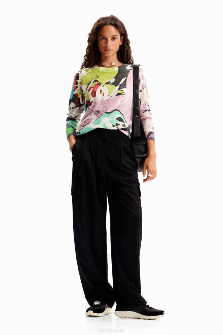 M. Christian Lacroix tailored trousers Desigual Women 2ZPR201 Clothing