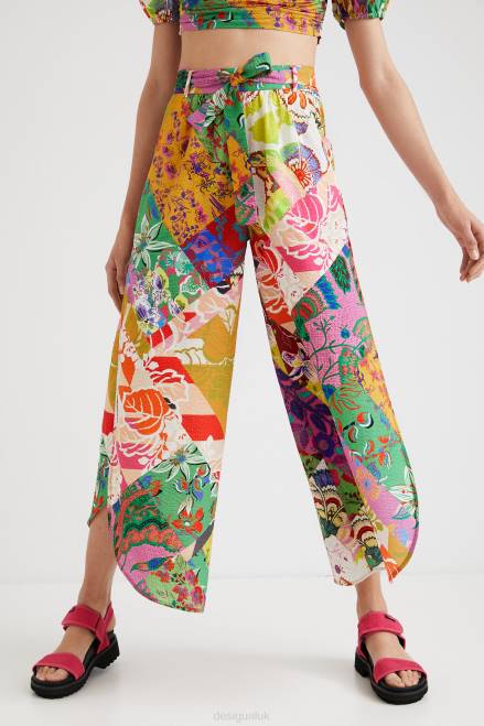 M. Christian Lacroix trousers with slits Desigual Women 2ZPR1069 Clothing