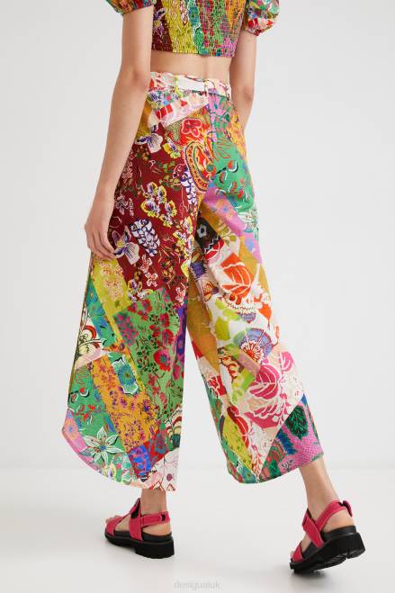 M. Christian Lacroix trousers with slits Desigual Women 2ZPR1069 Clothing