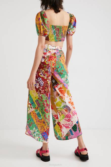 M. Christian Lacroix trousers with slits Desigual Women 2ZPR1069 Clothing