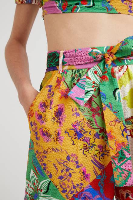 M. Christian Lacroix trousers with slits Desigual Women 2ZPR1069 Clothing