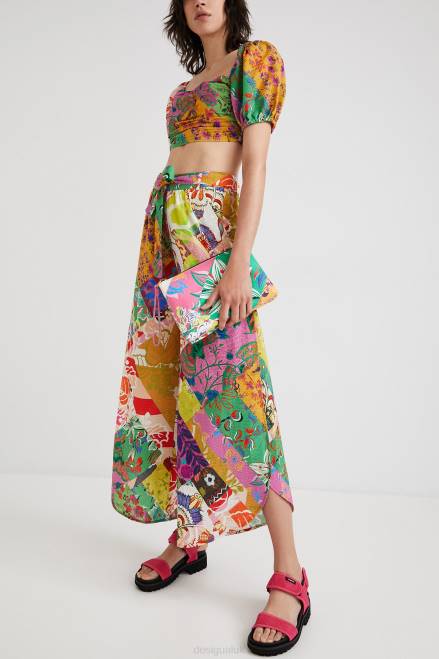 M. Christian Lacroix trousers with slits Desigual Women 2ZPR1069 Clothing