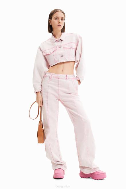 Maitrepierre wide leg straight jeans Desigual Women 2ZPR924 Clothing