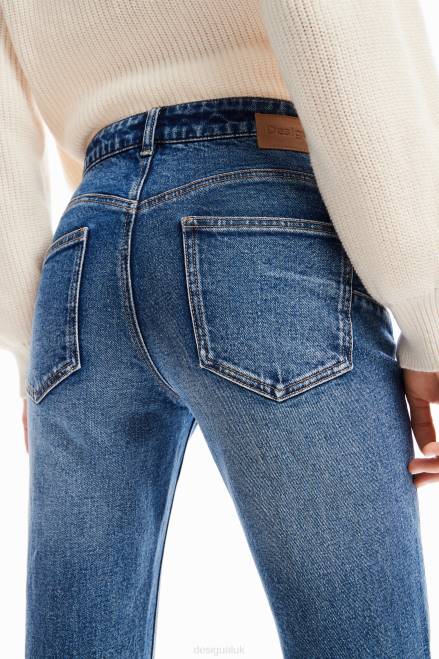 Push-up floral skinny jeans Desigual Women 2ZPR57 Clothing