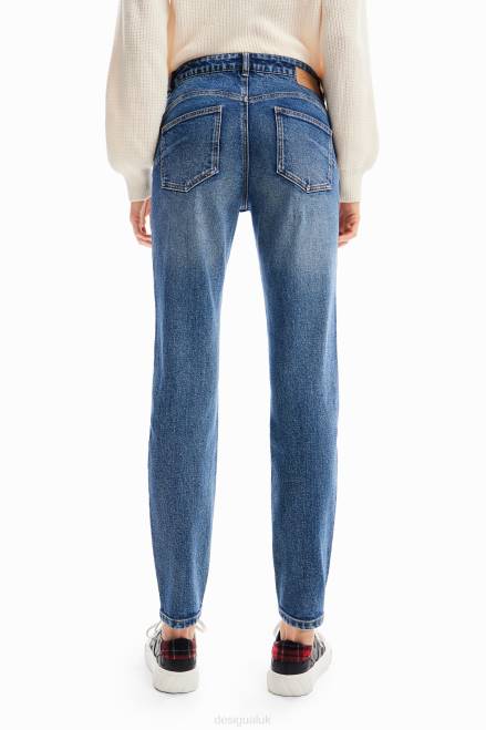 Push-up floral skinny jeans Desigual Women 2ZPR57 Clothing