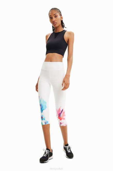 Sport floral cropped leggings Desigual Women 2ZPR906 Clothing