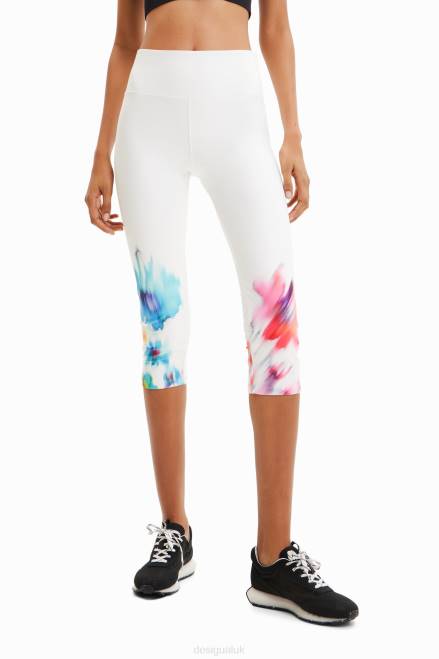 Sport floral cropped leggings Desigual Women 2ZPR906 Clothing