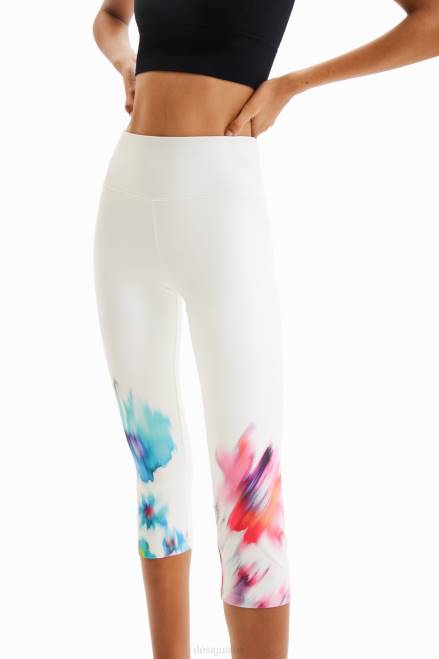 Sport floral cropped leggings Desigual Women 2ZPR906 Clothing