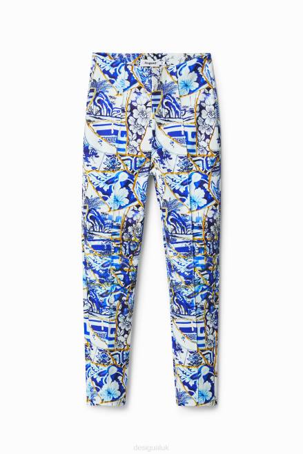 Stella Jean printed slim trousers Desigual Women 2ZPR875 Clothing