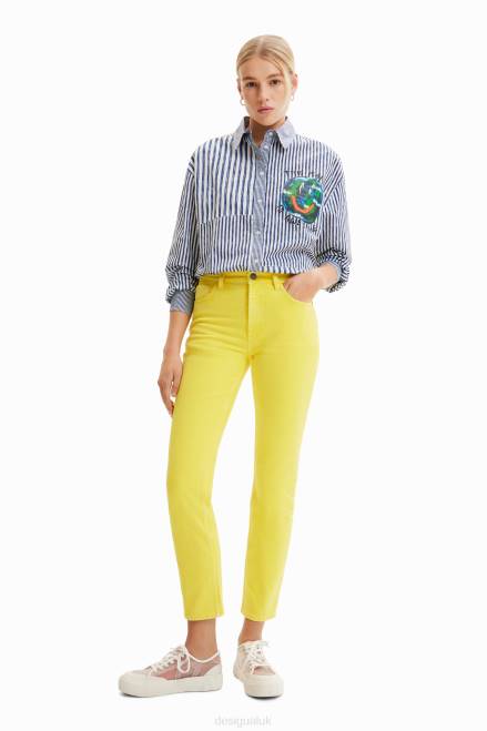 Straight Jeans Desigual Women 2ZPR903 Clothing