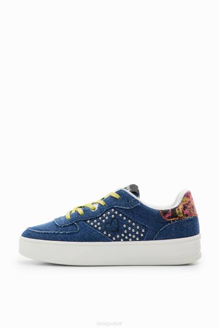Denim heart platform sneakers Desigual Women 2ZPR1491 Footwear
