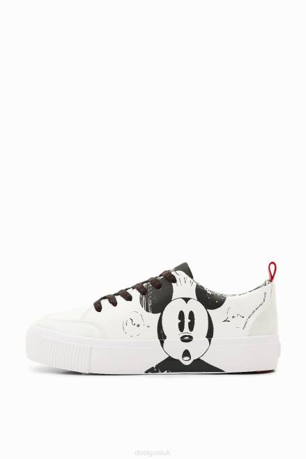 Disney\'s Mickey Mouse craquelure sneakers Desigual Women 2ZPR1023 Footwear