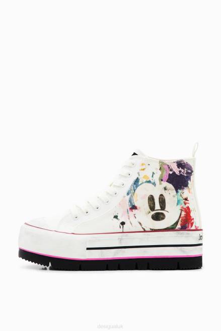 Disney\'s Mickey Mouse high-top platform sneakers Desigual Women 2ZPR1511 Footwear