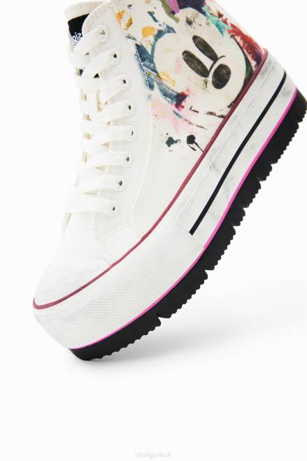 Disney\'s Mickey Mouse high-top platform sneakers Desigual Women 2ZPR1511 Footwear