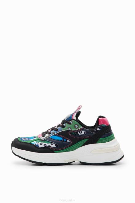 Geometric motif running sneakers Desigual Women 2ZPR1488 Footwear
