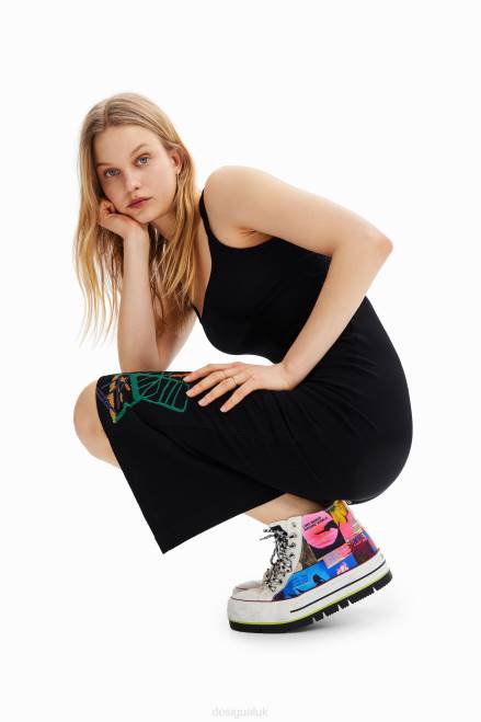 High-top platform collage sneakers Desigual Women 2ZPR1464 Footwear