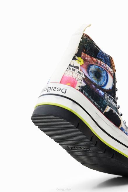 High-top platform collage sneakers Desigual Women 2ZPR1464 Footwear