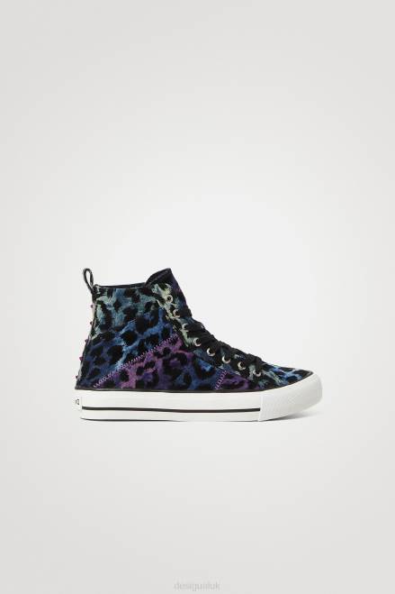 High-top sneakers leopard Desigual Women 2ZPR1513 Footwear