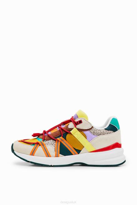 Patchwork trekking details sneakers Desigual Women 2ZPR1465 Footwear