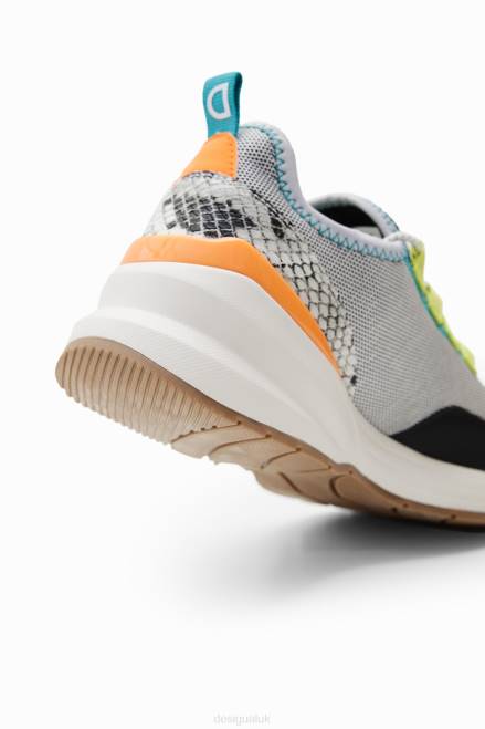 Patchwork zip-up running sneakers Desigual Women 2ZPR1466 Footwear