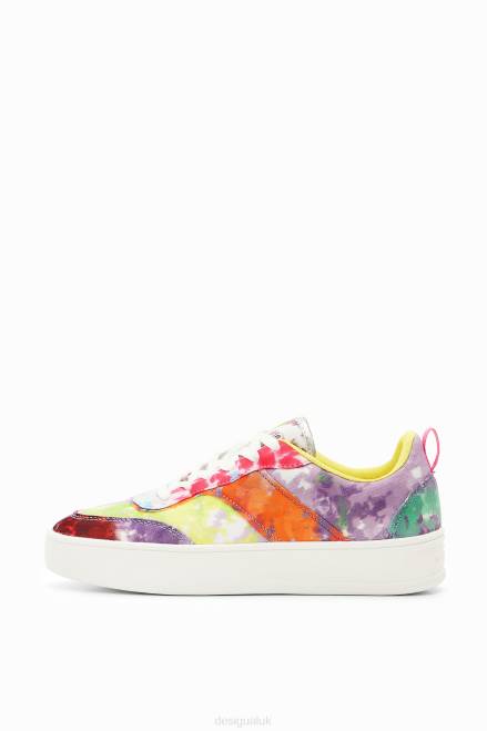 Watercolour patchwork platform sneakers Desigual Women 2ZPR1503 Footwear