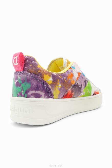 Watercolour patchwork platform sneakers Desigual Women 2ZPR1503 Footwear
